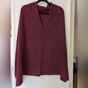 NWT Alashan Cashmere 100% Cashmere Dress Topper - Paprika (Burgundy)